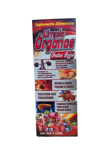 Limpia órganos frutos rojos