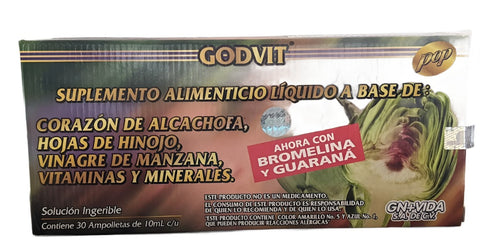 30 AMPOLLETAS DE ALCACHOFA/ 30 DAY ARTICHOKE LIQUID SUPPLEMENT